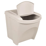 Stackable Garbage Bin Boxes 3 pcs White 75 L Polypropylene 152199