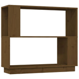 Book Cabinet/Room Divider Honey Brown 80x25x70 cm Solid Wood 814052