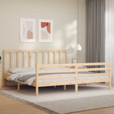 Bed Frame without Mattress 200x200 cm Solid Wood Pine 3193876