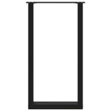 Bar Table Legs U-Shaped 2 pcs Black 50x cm Steel 4013220