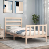 Bed Frame without Mattress 90x190 cm Single Solid Wood Pine 3191871