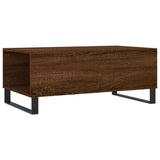 Coffee Table Brown Oak 90x50x36.5 cm Engineered Wood 830819