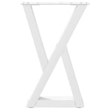 Coffee Table Legs 2 pcs White 38x cm Steel 4012701