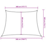 ZNTS Sunshade Sail 160 g/m² Anthracite 4/5x3 m HDPE 311105