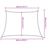 ZNTS Sunshade Sail 160 g/m² Beige 4/5x3 m HDPE 311160