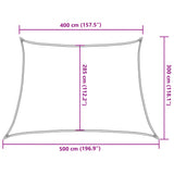 Sunshade Sail 160 g/m Brown 4/5x3 m HDPE 311820