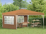 Pop-up Party Tent 288 x 288 x 245 cm Beige Oxford Fabric 42019760