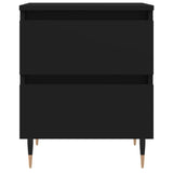 Bedside Cabinets 2 pcs Black 40x35x50 cm Engineered Wood 826863