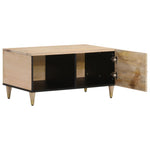 ZNTS Coffee Table 80x50x40 cm Solid Wood Mango 358252