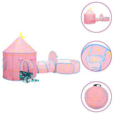 Children Play Tent with 250 Balls Pink 301x120x128 cm 3107737