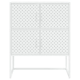 Highboard White 80x35x100 cm Steel 335881