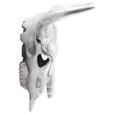 Bull Skull Silver 34 x 13 x 53 cm Aluminium 42000134