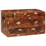 Storage Box with Storage with Door Brown Solid Mango Wood 4104568