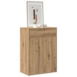 Shoe Cabinet Artisan Oak 60x35x84 cm Engineered Wood 855953