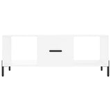 Coffee Table White 102x50x40 cm Engineered Wood 829308