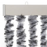 Fly Curtain Grey and Black and White 118x220 cm Chenille 4004882