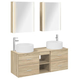 Bathroom Furniture Set 5 pcs Sonoma Oak 3407089