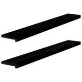 Window Sills 2 pcs Dark Brown 140x20x2 cm Solid Wood Oak 4009179