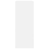 2-Tier Book Cabinet White 80x30x76.5 cm Engineered Wood 800999