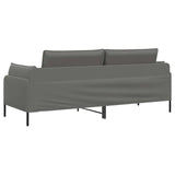 3-Seater Sofa 3-Seater Dark Grey 222 x 81 x 89 cm Velvet 42048643