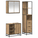 Bathroom Furniture Set 3 pcs Artisan Oak Engineered Wood 3402406