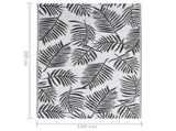 Outdoor Rug ARAKIL Black 140x200 cm PP 317013