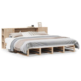 Bookcase Bed without Mattress 180x200 cm Super King Solid Wood 3323884