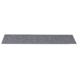 Stair Mats Self-adhesive 15 pcs 76x20 cm Light Grey Rectangular 326927