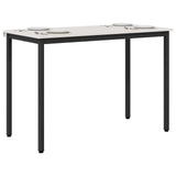 Dining Table White 110 x 55 x 75 cm Solid Pine Wood 892786