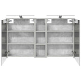 Bathroom Cabinet Set 3 pcs 120 x 14.5 x 70 cm Engineered wood 3403755