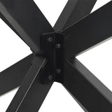 Dining Table Leg Spider Shape Anthracite 120x68x cm Steel 4013114