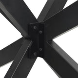 Dining Table Leg Spider Shape Anthracite 120x68x cm Steel 4013114