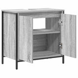 Bathroom Basin Cabinet Grey Sonoma 60x34.5x60 cm 861895