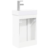 Bathroom Vanity Unit with Tap White 40.5 x 22.5 x 62 cm 889521