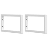Basin Shelf Wall Mounted Steel and Solid Wood Oak 3302380