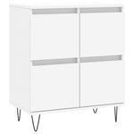 Sideboards 2 pcs White Engineered Wood 3190173