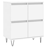 Sideboards 2 pcs White Engineered Wood 3190173
