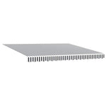 Automatic Retractable Awning Anthracite and White 400x300 cm 3310232