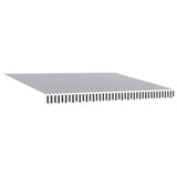 Automatic Retractable Awning Anthracite and White 400x300 cm 3310232