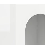 Sideboard High Gloss White 59 x 35 x 100.5 cm Engineered Wood 891338