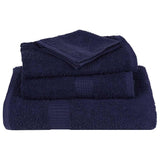 ZNTS Bath Towels 10 pcs Navy Blue 100x150 cm 360 gsm 100% Cotton 136790