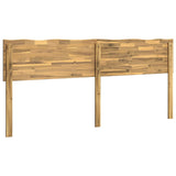 Live Edge Headboard ROSTOCK White 200 cm Solid Acacia Wood 903214