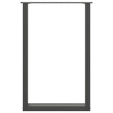 Bar Table Legs U-Shaped 2 pcs Anthracite 60x cm Steel 4013226