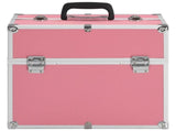Make-up Case 38x23x34 cm Pink Aluminium 91834