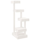 Cat Tree White 45.5x49x103 cm Solid Wood Pine 824649