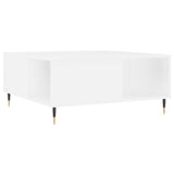 Coffee Table White 80x80x36.5 cm Engineered Wood 830772