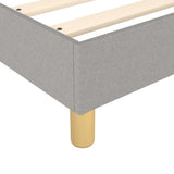 Box Spring Bed Frame Light Grey 90x200 cm Fabric 3120582