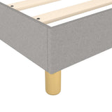 Box Spring Bed Frame Light Grey Double Fabric 3121175