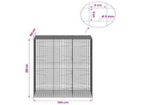 Gabion with 5 mm Wire and 5x5 cm Mesh 150x100x200 cm 3464397