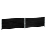 Pallet Collars 2 pcs Black 100x100 cm Solid Wood Pine 4010290